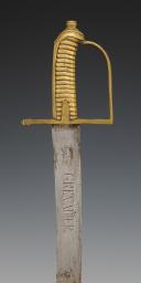 Photo 3 : SABRE D'INFANTERIE D'UN RÉGIMENT DE GRENADIERS À PIED, dit briquet, modèle 1776, Ancienne Monarchie. 29497