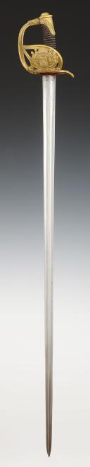 Photo 4 : OFFICER'S SABER OF THE ROYAL CUIRASSIERS GUARD, Restoration period. 32232
