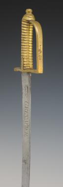 Photo 7 : SABRE D'INFANTERIE D'UN RÉGIMENT DE GRENADIERS À PIED, dit briquet, modèle 1776, Ancienne Monarchie. 29497