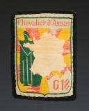 PATCH GROUP 18 CHEVALIER D'ASSAS OF THE YOUTH WORKSHOPS, variant with beige background and red letters, Second World War. 31668-2