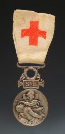 MÉDAILLE NATIONALE DE LA SOCIÉTÉ DE SECOURS AUX BLESSÉS MILITAIRES, 1864-1866, Troisième République. 29741-9R