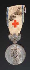 MÉDAILLE DE L'UNION DES FEMMES DE FRANCE DES INFIRMIÈRES - ALSACE 1870-1914, Classe argent, Première Guerre Mondiale. 29788-53R