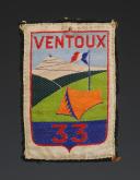 ÉCUSSON GROUPEMENT 33 VENTOUX groupe de direction du 2e modèle DES CHANTIERS DE JEUNESSE, Seconde Guerre Mondiale. 31684-2