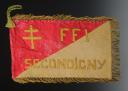 FANION  D'UN GROUPE DES FORCES FRANÇAISES DE L'INTÉRIEUR DE SECONDIGNY DANS LES DEUX-SÈVRES, Seconde Guerre Mondiale. 31274R