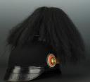 Photo 3 : SHAKO D'OFFICIER DES BATAILLONS DE CHASSEURS PRUSSIENS, modèle 1895.