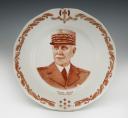 LIMOGES PORCELAIN - PROPAGANDA PLATE WITH THE EFFIGY OF MARSHAL PÉTAIN, Second World War. 27464R