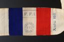 BRASSARD D'UN MEMBRE DES FORCES FRANÇAISES DE L'INTÉRIEUR, Seconde Guerre Mondiale. 31315R
