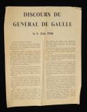 ALLIED FORCES TRACT - SPEECH BY GENERAL DE GAULLE ON JUNE 6, 1944, Second World War. 29191-14R