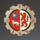 INSIGNE DU 155ème CENTRE D'INSTRUCTION DU TRAIN PARACHUTISTE D'AUCH, Guerre d'Algérie. 32024MR