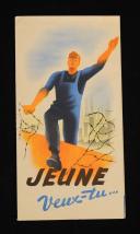 PROPAGANDA TRACT ENCOURAGING THE FRENCH TO GO TO WORK IN GERMANY, 1942, Second World War. 29191-13R