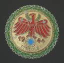 INSIGNE DE TIR AU PISTOLET DU TIROL-VORARLBERG GAUMEISTER CLASSE OR 1944, Standschützenverband Tirol-Vorarlberg Gaulmeisterabzeichen Pistole 1944, Seconde Guerre Mondiale. 22236R