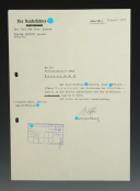 LETTER AND AUTOGRAPH OF KARL WOLFF, CHIEF OF THE REICHSFÜHRER SS HIMMLER'S SPECIAL STAFF, REGARDING THE APPOINTMENT OF SS GENERAL WEISTHOR, CREATOR OF THE WEWELSBURG, WWII. 18606R.