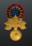 ATTRIBUT DE KÉPI DE 1ère TENUE DE L'INFANTERIE, 1886, Troisième République. 23345-6