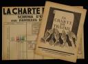 BROCHURE PRESENTING THE LABOR CHARTER ADOPTED IN OCTOBER 1941 BY THE VICHY GOVERNMENT, Second World War. 29191-7R