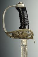 Photo 3 : SABRE D'OFFICIER PRUSSIEN DE CAVALERIE du '3.Schlesische Dragoner Regiment n°15', modèle 1889.