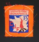 ÉCUSSON GROUPEMENT 13 groupe 5 BONAPARTE DES CHANTIERS DE JEUNESSE 1er modèle, Seconde Guerre Mondiale. 31662-3R