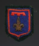 ÉCUSSON DE COMMISSARIAT DE PROVENCE DES CHANTIERS DE JEUNESSE, exemplaire brodé pour cadre; Seconde Guerre Mondiale. 31712-4R