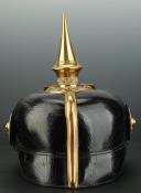 Photo 3 : CASQUE À POINTE D'OFFICIER DU FÜSILIER REGT GENERALFELDMARSCHALL PRINZ ALBERT VON PREUSSEN N° 73, modèle 1899.