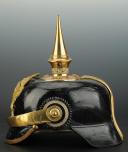 Photo 4 : CASQUE À POINTE D'OFFICIER DU FÜSILIER REGT GENERALFELDMARSCHALL PRINZ ALBERT VON PREUSSEN N° 73, modèle 1899.