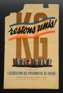 AFFICHE « KG - RESTONS UNIS ! », Seconde Guerre Mondiale.