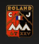 INSIGNE GROUPEMENT 25 ROLAND DES CHANTIERS DE JEUNESSE, Seconde Guerre Mondiale. 31910-1