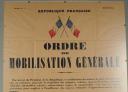 Photo 2 : 406	Affiche ORDRE DE MOBILISATION du 2 septembre 1939.
