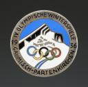 INSIGNE COMMÉMORATIF DES 4ème JEUX OLYMPIQUES D'HIVER DE GARMISCH-PARTENKIRCHEN, IV. Olympische Winterspiele Garmisch-Partenkirchen, Troisième Reich. 20309