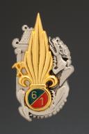 INSIGNE DU 6ème RÉGIMENT ÉTRANGER DU GÉNIE DE LA FORCE APRONUC - Autorité provisoire des Nations unies au Cambodge, Cinquième République. 32080MR