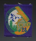 ÉCUSSON GROUPEMENT 28 PÉGUY groupe 7 DES CHANTIERS DE JEUNESSE, Seconde Guerre Mondiale. 31678-9