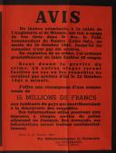 Photo 2 : 414	Avis allemand à la population française.