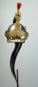 Photo 2 : CASQUE TROUPE DE CUIRASSIER, MODÈLE 1874, TROISIÈME RÉPUBLIQUE.