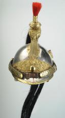 Photo 3 : CASQUE TROUPE DE CUIRASSIER, MODÈLE 1874, TROISIÈME RÉPUBLIQUE.