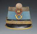 SHAKO D'OFFICIER SUBALTERNE DE CHASSEURS À CHEVAL, modèle 1874, Troisième République. 29394