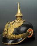 Photo 3 : CASQUE À POINTE D'OFFICIER BADOIS D'INFANTERIE DE RÉSERVE, modèle 1895.