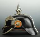 Photo 3 : CASQUE À POINTE TROUPE DU 1. RÉGIMENT DE GRENADIERS DE LA GARDE BADOIS N°109, modèle 1889, modifié 1894.