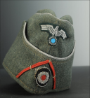 Photo 1 : CALOT D’OFFICIER D’ARTILLERIE, Feldmütze der Artillerie, 1938-1942.