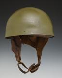 BRITISH MOTORCYCLE HELMET, Helmet Steel Despatch Rider’s, HSDR Mark I, 1944, World War II. 32521R