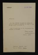 LETTRE ET AUTOGRAPHE DE PIERRE LAVAL CHEF DU GOUVERNEMENT DE VICHY DE 1942 À 1944, Seconde Guerre Mondiale. 33858R