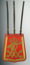 Photo 2 : SABRETACHE TROUPE DU RÉGIMENT DE HUSSARDS DE LA GARDE "LEIB-GARDE-HUSAREN-REGIMENT" ou du "KÖNIG WILHELM I" (1. Rheinisches) Nr.7