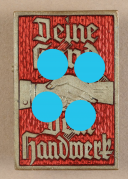 INSIGNE DE JOURNÉE DU FRONT DU TRAVAIL ALLEMAND, Deutsche Arbeitsfront, Seconde Guerre Mondiale. 12982