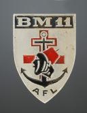 INSIGNE DU 11ème BATAILLON DE MARCHE DE L'AFRIQUE FRANÇAISE LIBRE, Seconde Guerre Mondiale. 31773R
