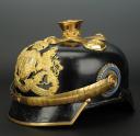 Photo 3 : CASQUE À POINTE D'OFFICIER MUSICIEN BAVAROIS DES RÉGIMENTS DE FELDARTILLERIE n°1 ou n°12, modèle 1895.