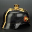 Photo 4 : CASQUE À POINTE D'OFFICIER MUSICIEN BAVAROIS DES RÉGIMENTS DE FELDARTILLERIE n°1 ou n°12, modèle 1895.