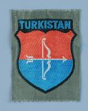 ÉCUSSON DES VOLONTAIRES DE LA LÉGION DU TURKESTAN, modèle 1943. 4988-05