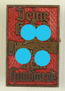INSIGNE DE JOURNÉE DU FRONT DU TRAVAIL ALLEMAND, Deutsche Arbeitsfront, Seconde Guerre Mondiale. 12983