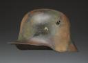 GERMAN CAMOUFLAGED STEEL HELMET, Stahlhelm, model 1916, World War I. 32319.