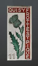 GROUP 12 11th GROUP BADGE. He who touches it gets pricked. VERCORS YOUTH WORK CAMP, Second World War. 31880-1