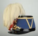 Photo 2 : SHAKO D'UN ADJUDANT-CHEF DE L'ECOLE SPECIALE MILITAIRE DE SAINT CYR, annees 1980-2000.