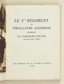 Photo 3 : Le troisième régiment de tirailleurs algériens en Italie janvier-aout 1944