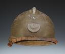 CASQUE ADRIAN D'UN SOLDAT AU 3ème RÉGIMENT DE TIRAILLEURS ALGÉRIENS, modèle 1926, Seconde Guerre Mondiale. 28594R